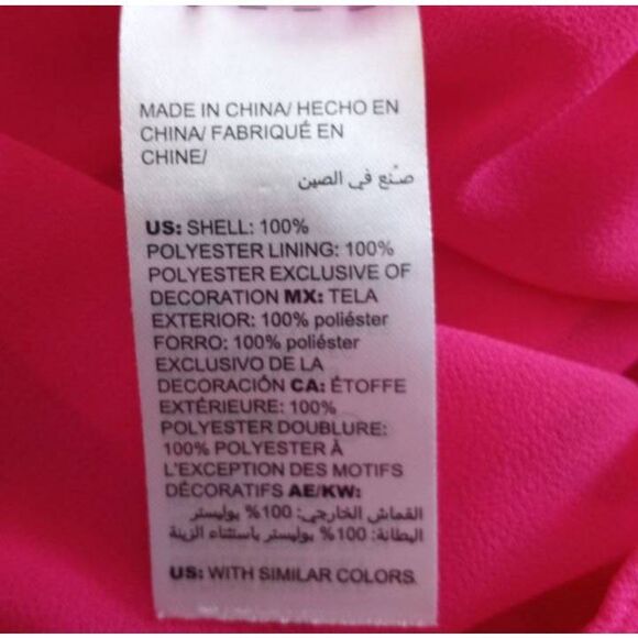 White House Black Market Pink Tie Front Blouse SZ.4 EUC - Picture 6 of 7